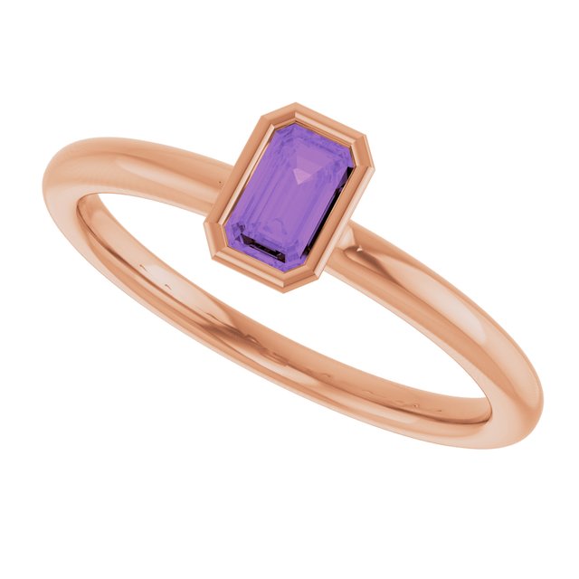Natural Amethyst | Emerald | 5 x 3mm