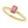 Natural Pink Tourmaline | Emerald | 5 x 3mm