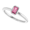 Natural Pink Tourmaline | Emerald | 5 x 3mm