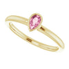 Natural Pink Tourmaline | Pear | 5 x 3mm