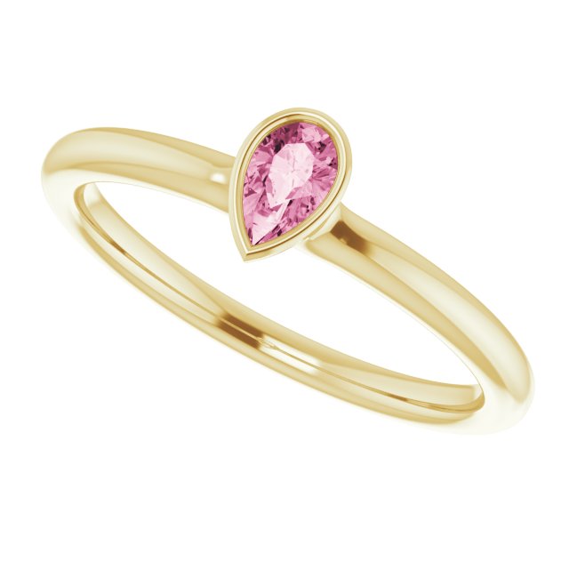 Natural Pink Tourmaline | Pear | 5 x 3mm