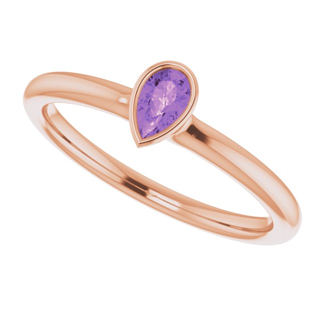 Natural Amethyst | Pear | 5 x 3mm