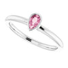 Natural Pink Tourmaline | Pear | 5 x 3mm