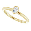 Natural White Sapphire | Pear | 5 x 3mm