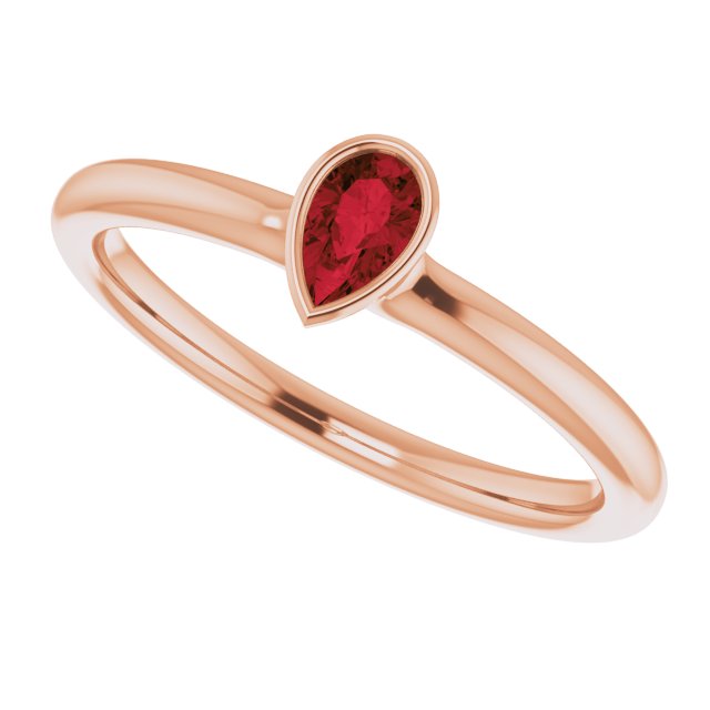 Natural Mozambique Garnet | Pear | 5 x 3mm