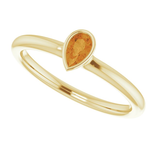 Natural Citrine | Pear | 5 x 3mm