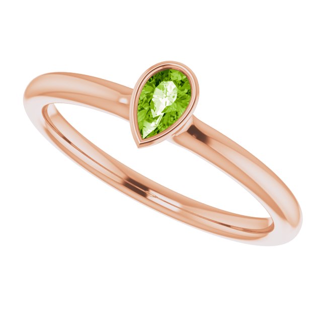 Natural Peridot | Pear | 5 x 3mm