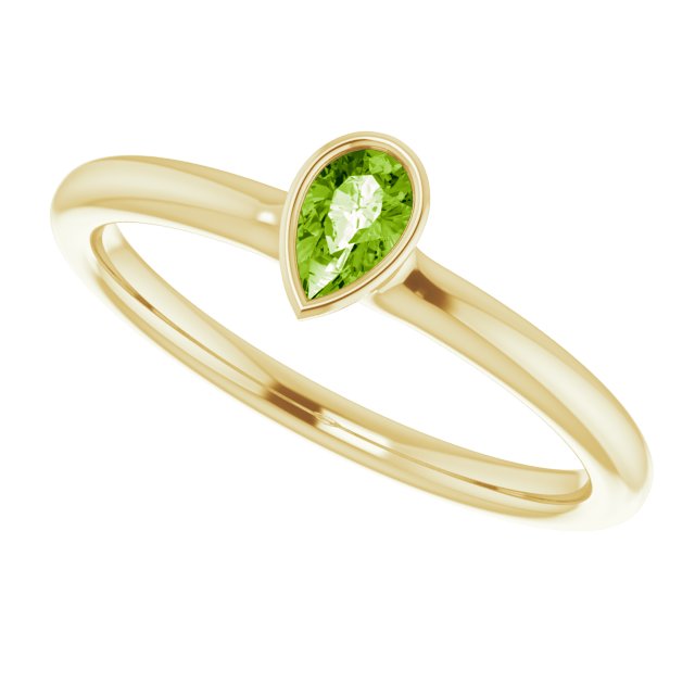 Natural Peridot | Pear | 5 x 3mm