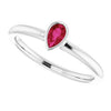 Natural Ruby | Pear | 5 x 3mm