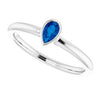 Natural Blue Sapphire | Pear | 5 x 3mm