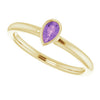 Natural Amethyst | Pear | 5 x 3mm