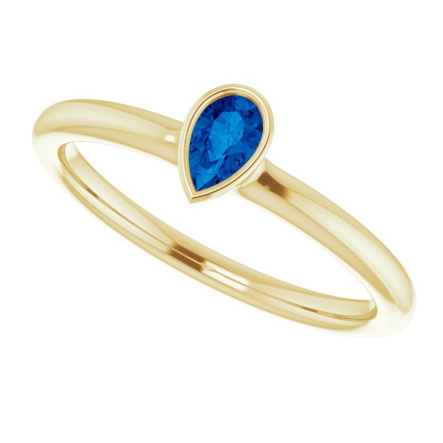 Natural Blue Sapphire | Pear | 5 x 3mm