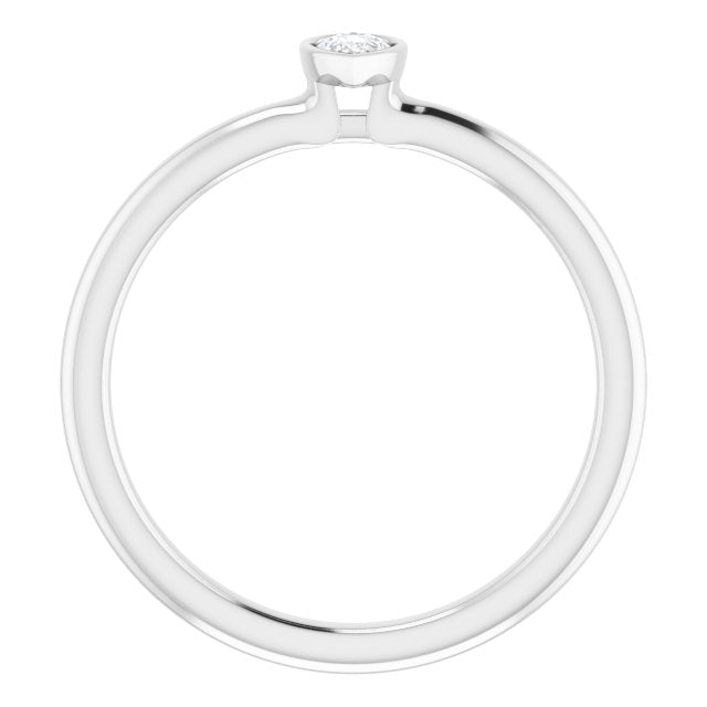 Natural White Sapphire | Pear | 5 x 3mm