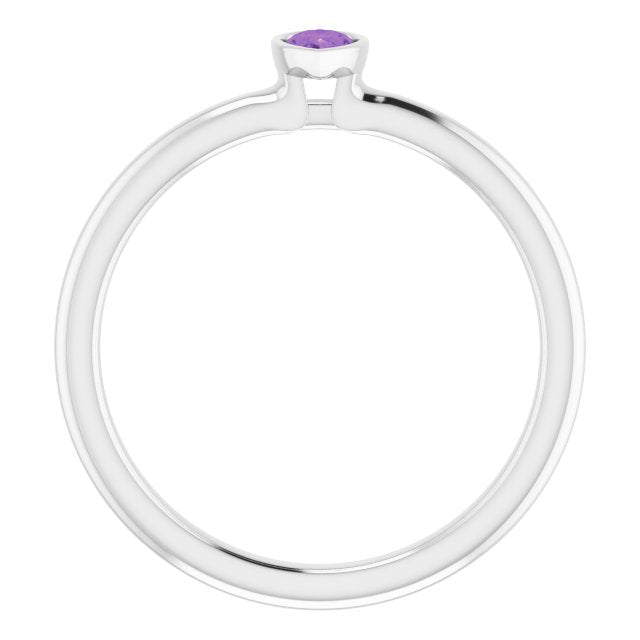 Natural Amethyst | Pear | 5 x 3mm