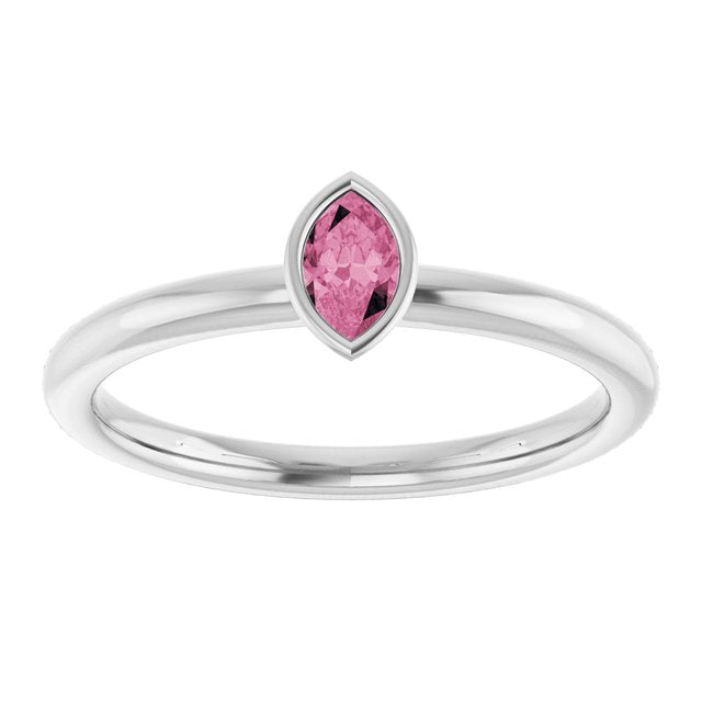 Natural Pink Tourmaline | Marquise | 5 x 3mm