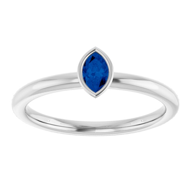 Natural Blue Sapphire | Marquise | 5 x 3mm | Lab-Grown Blue Sapphire | Marquise | 5 x 3mm