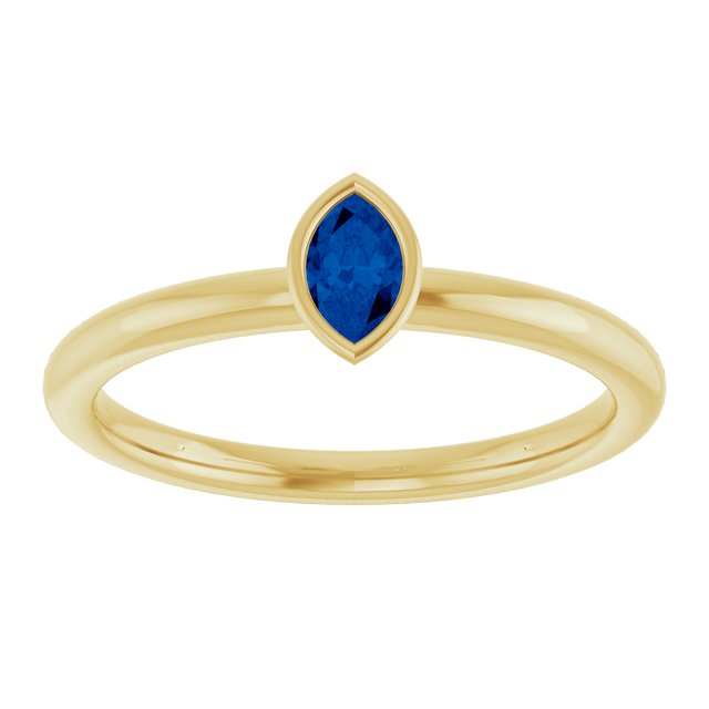 Lab-Grown Blue Sapphire | Marquise | 5 x 3mm | Natural Blue Sapphire | Marquise | 5 x 3mm