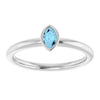 Natural Aquamarine | Marquise | 5 x 3mm