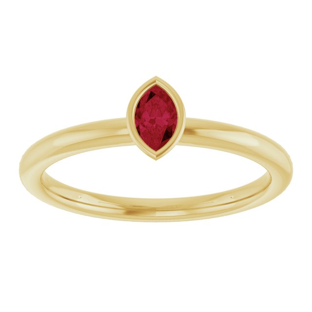 Natural Ruby | Marquise | 5 x 3mm | Lab-Grown Ruby | Marquise | 5 x 3mm