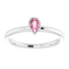 Natural Pink Tourmaline | Pear | 5 x 3mm