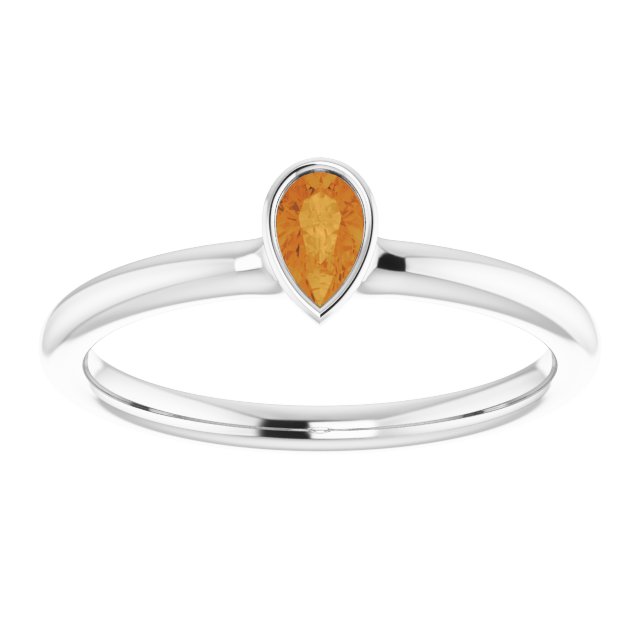 Natural Citrine | Pear | 5 x 3mm