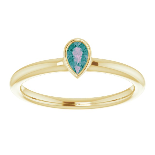 Lab-Grown Alexandrite | Pear | 5 x 3mm