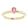 Natural Pink Tourmaline | Pear | 5 x 3mm
