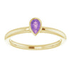 Natural Amethyst | Pear | 5 x 3mm