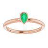Natural Emerald | Pear | 5 x 3mm | Lab-Grown Emerald | Pear | 5 x 3mm