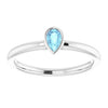 Natural Aquamarine | Pear | 5 x 3mm