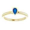 Natural Blue Sapphire | Pear | 5 x 3mm | Lab-Grown Blue Sapphire | Pear | 5 x 3mm