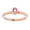 Natural Pink Tourmaline | Pear | 5 x 3mm