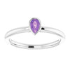 Natural Amethyst | Pear | 5 x 3mm