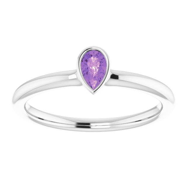 Natural Amethyst | Pear | 5 x 3mm
