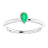 Lab-Grown Emerald | Pear | 5 x 3mm | Natural Emerald | Pear | 5 x 3mm