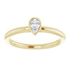 Natural White Sapphire | Pear | 5 x 3mm