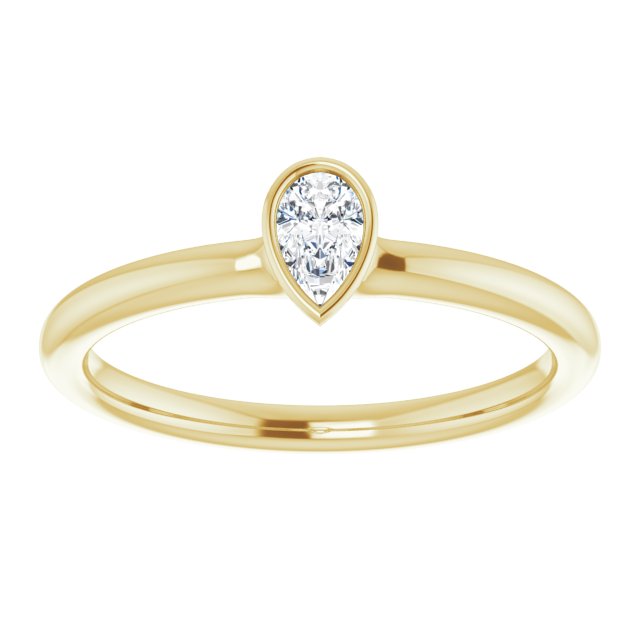 Natural White Sapphire | Pear | 5 x 3mm