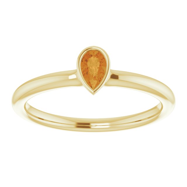 Natural Citrine | Pear | 5 x 3mm