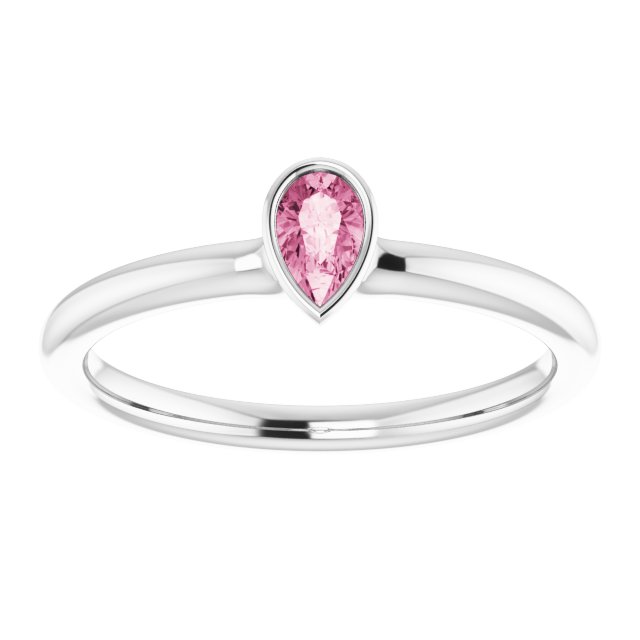 Natural Pink Tourmaline | Pear | 5 x 3mm