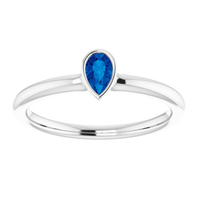 Lab-Grown Blue Sapphire | Pear | 5 x 3mm | Natural Blue Sapphire | Pear | 5 x 3mm