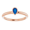 Natural Blue Sapphire | Pear | 5 x 3mm | Lab-Grown Blue Sapphire | Pear | 5 x 3mm