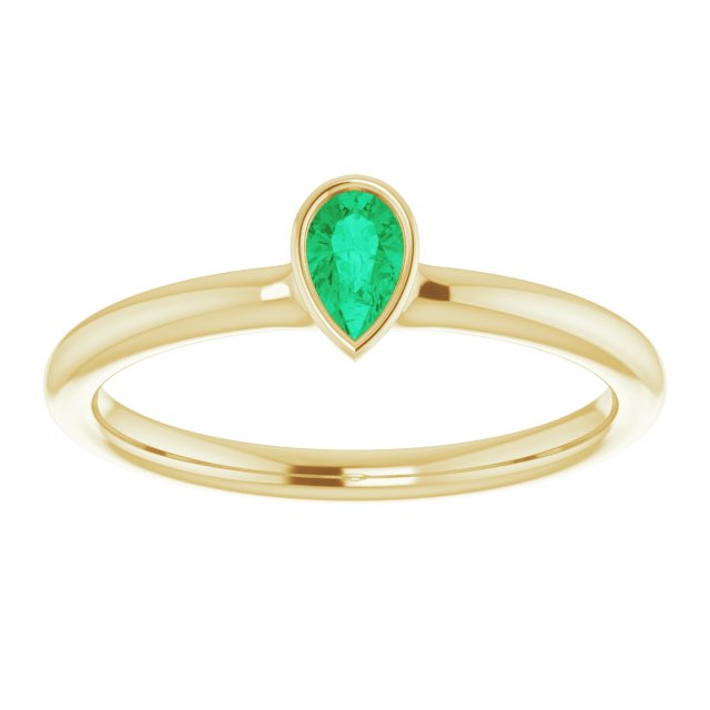 Natural Emerald | Pear | 5 x 3mm | Lab-Grown Emerald | Pear | 5 x 3mm
