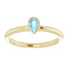 Natural Aquamarine | Pear | 5 x 3mm