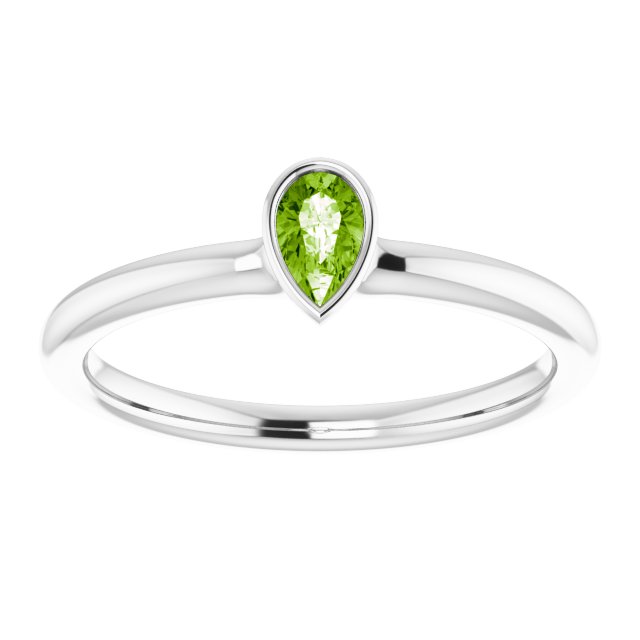 Natural Peridot | Pear | 5 x 3mm