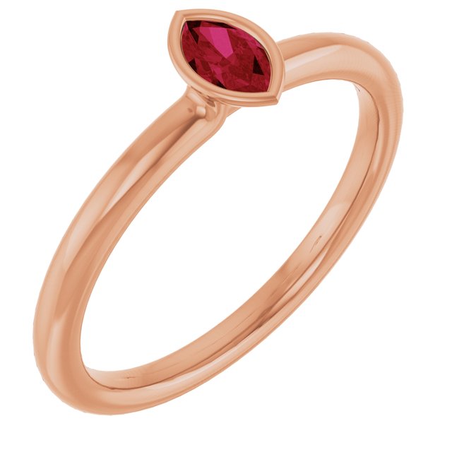 Natural Ruby | Marquise | 5 x 3mm | Lab-Grown Ruby | Marquise | 5 x 3mm