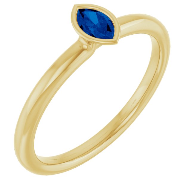 Lab-Grown Blue Sapphire | Marquise | 5 x 3mm | Natural Blue Sapphire | Marquise | 5 x 3mm
