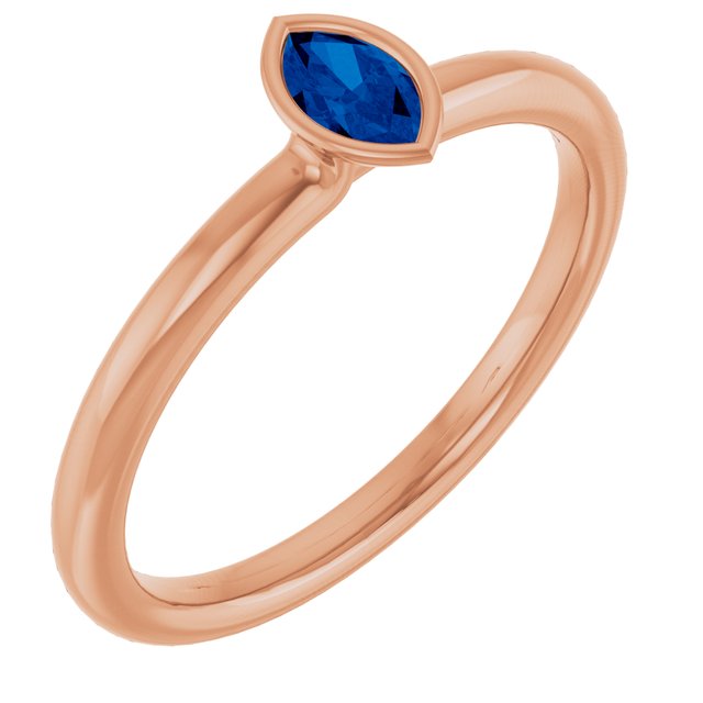 Lab-Grown Blue Sapphire | Marquise | 5 x 3mm | Natural Blue Sapphire | Marquise | 5 x 3mm