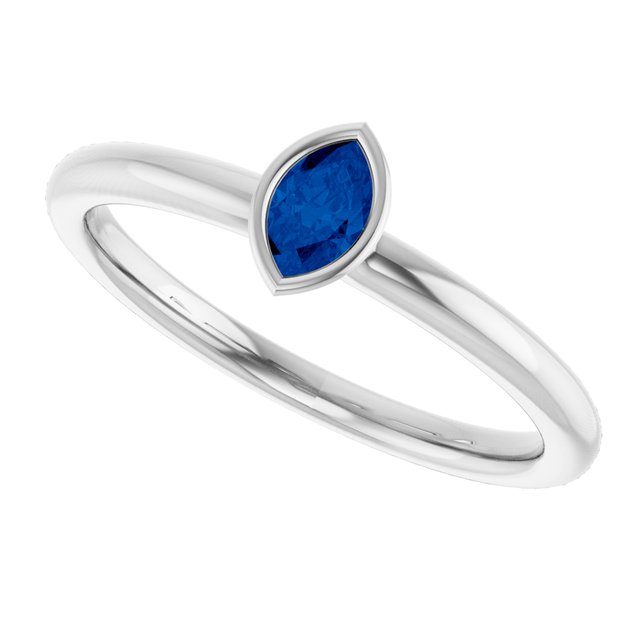 Lab-Grown Blue Sapphire | Marquise | 5 x 3mm