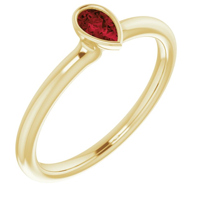 Natural Mozambique Garnet | Pear | 5 x 3mm