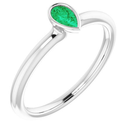 Natural Emerald | Pear | 5 x 3mm